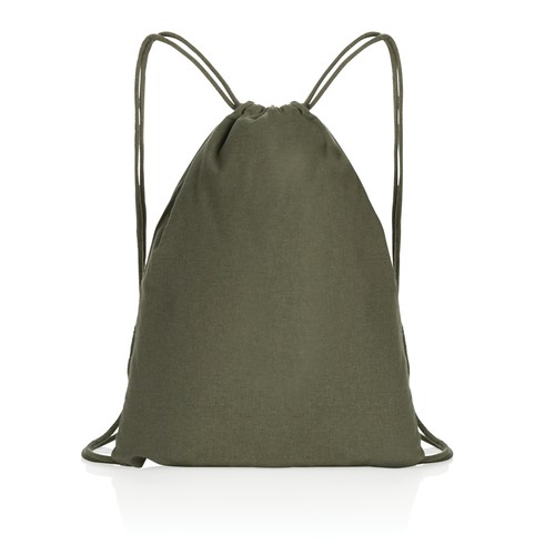 Impact AWARE™ recycled cotton drawstring backpack 145g Impact AWARE™ recycled cotton drawstring backpack 145g