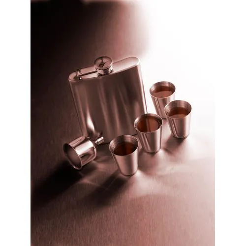 Stainless steel hip flask Brittany