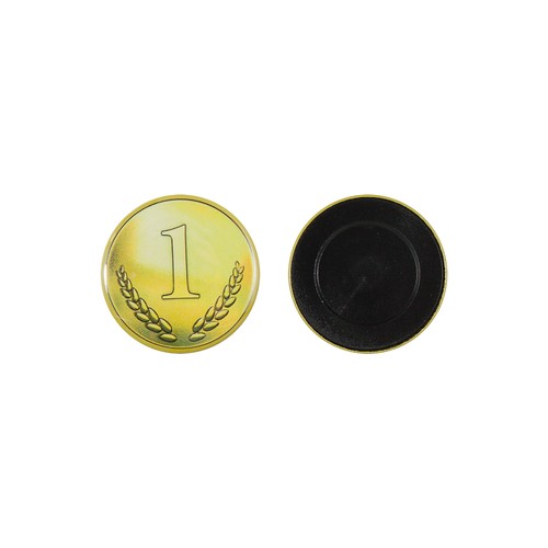 Bouton en métal 50mm avec partie arrière plate