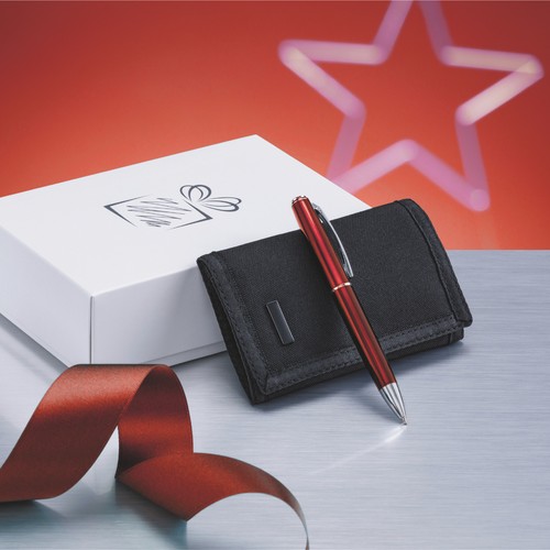 ELEGANT SÆT: KUGLEPEN & PUNG