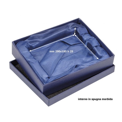 BLUE BOX SATIN BLUE 330X225X45 MM