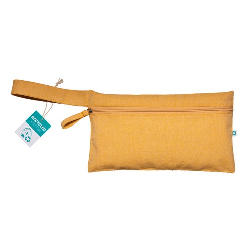 Document holder made of 180 g/m2 recycled cotton with zipper closure, GRS certified Document holder made of 180 g/m2 recycled cotton with zipper closure, GRS certified