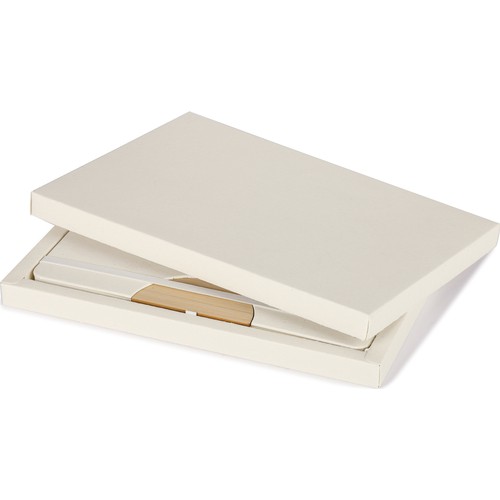 BLOCCO IN CARTONE RICICLATO E BAMBÙ CON TAG NFC (144 bytes)