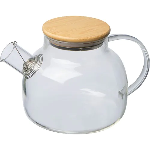 Glass jug with bamboo lid, 1000ml Glass jug with bamboo lid, 1000ml