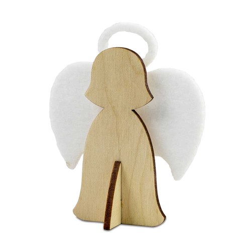 Felt Christmas-card - standard design - angel Felt Christmas-card - standard design - angel