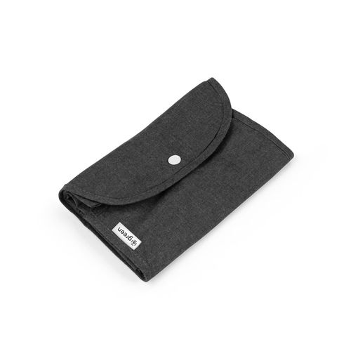 SIENA. Foldable bag in cotton (50%), recycled cotton (30%) and polyester (20% rPET) (140 g/m²)