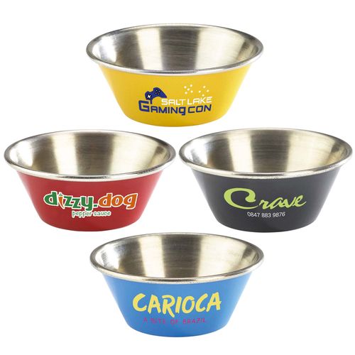 1.5oz Stainless Steel Ramekin - (Blue, Red, Yellow & Black) 1.5oz Stainless Steel Ramekin - (Blue, Red, Yellow & Black)