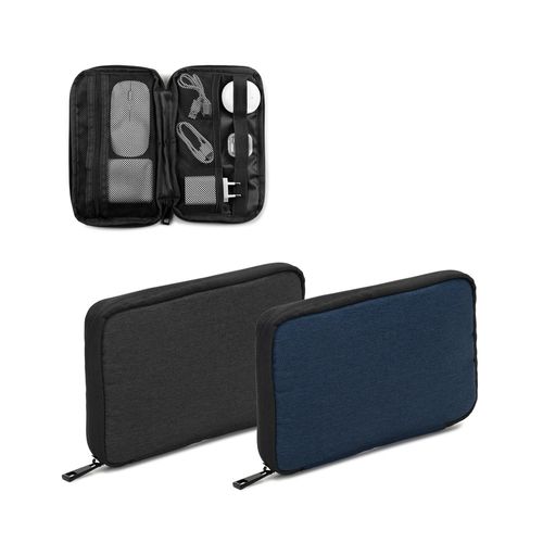 DALLAS BAG. High-density 600D recycled polyester organiser bag with spacious main compartment for tech accessories DALLAS BAG. High-density 600D recycled polyester organiser bag with spacious main compartment for tech accessories