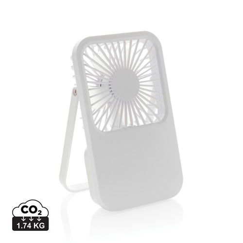 Aervina RCS recycled plastic re-chargeable desk fan Aervina RCS recycled plastic re-chargeable desk fan