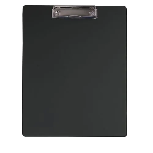 Plastic A4 folder with metal clip