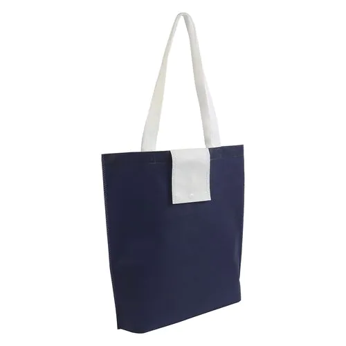Shopper plegable en TNT 80g / m2 termosellada, asas cortas Shopper plegable en TNT 80g / m2 termosellada, asas cortas