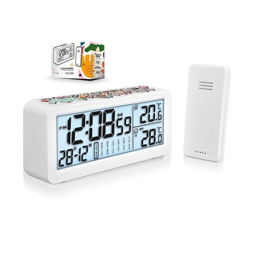 ALARM CLOCK MULTIFUNCTION WITH EXTERNAL TEMPERATURE SENSOR ALARM CLOCK MULTIFUNCTION WITH EXTERNAL TEMPERATURE SENSOR