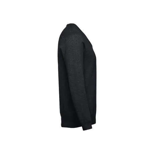 THC MILAN. Pullover da uomo con scollo a V in cotone e poliammide