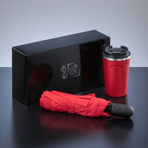 TRAVELLER SET: THERMAL MUG NORDIC 350 ml & FULL AUTOMATIC UMBRELLA TRAVELLER SET: THERMAL MUG NORDIC 350 ml & FULL AUTOMATIC UMBRELLA