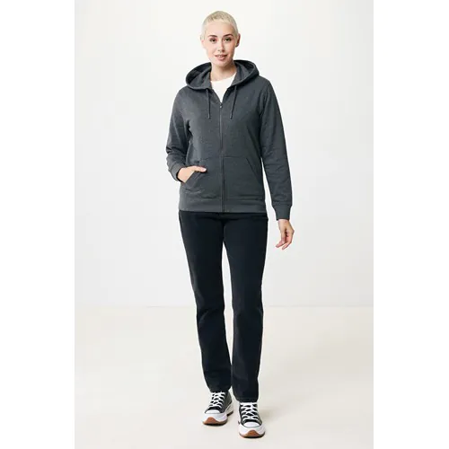 Felpa con cappuccio IQONIQ Abisko in cotone riciclato e zip