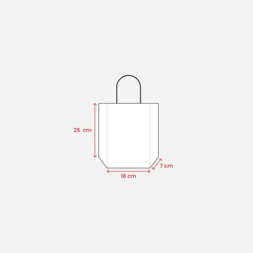 Bolsa de papel laminado mate 25x18x7 cm Bolsa de papel laminado mate 25x18x7 cm