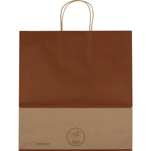 Borsa grande in carta riciclata con due maniglie GUS