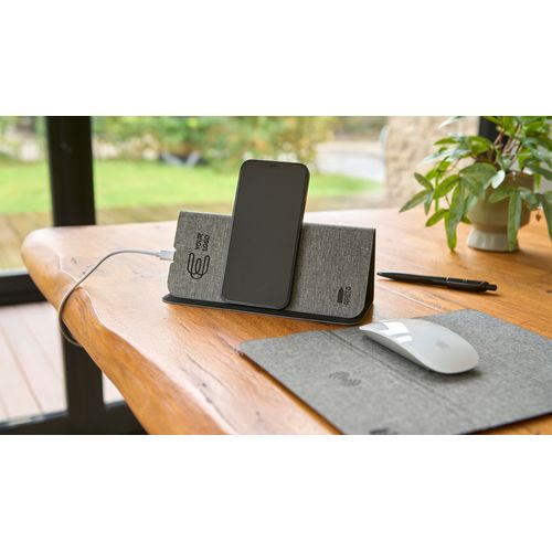 rPET wireless fast charger mousemat Selene rPET wireless fast charger mousemat Selene