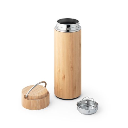 SOW. Borraccia termica in bambù e acciaio inox 440 mL SOW. Borraccia termica in bambù e acciaio inox 440 mL