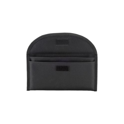 600D polyester document pouch with two pockets and velcro closure
