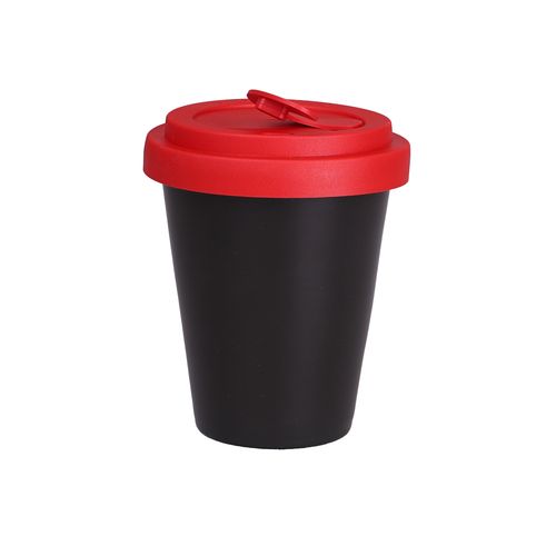 Beker Freedom Small Lock 200ml satijnzwart/rood Beker Freedom Small Lock 200ml satijnzwart/rood