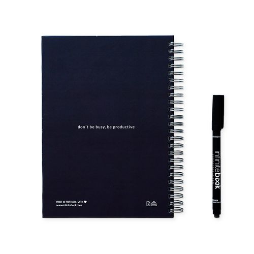 STARTER KIT INFINITE PLANNER A5. Set includes an A5"infinite Diary", cleaning kit, marker and marker holder STARTER KIT INFINITE PLANNER A5. Set includes an A5"infinite Diary", cleaning kit, marker and marker holder
