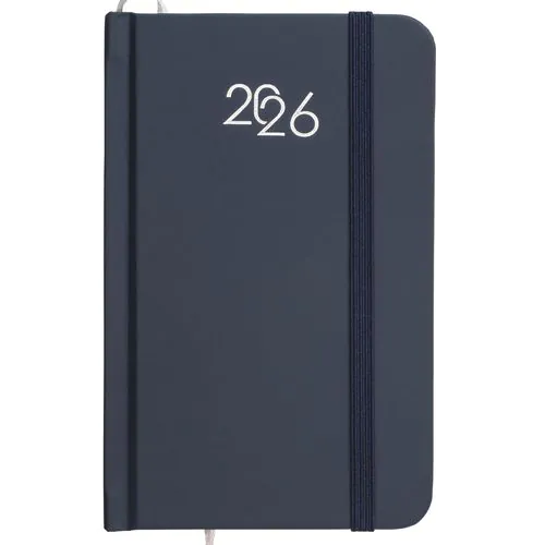 Agenda de poche hebdomadaire 2026, couverture rigide en carton laminé