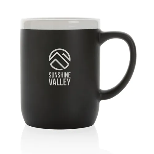 Ceramic mug with white rim 300ml Ceramic mug with white rim 300ml