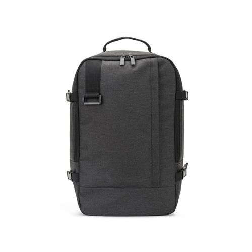 CIES. Backpack developed to fulfil the dimensions required by airlines in high-density 600D recycled polyester CIES. Backpack developed to fulfil the dimensions required by airlines in high-density 600D recycled polyester
