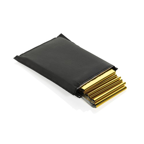 Solra emergency blanket in RCS recycled RPET pouch Solra emergency blanket in RCS recycled RPET pouch