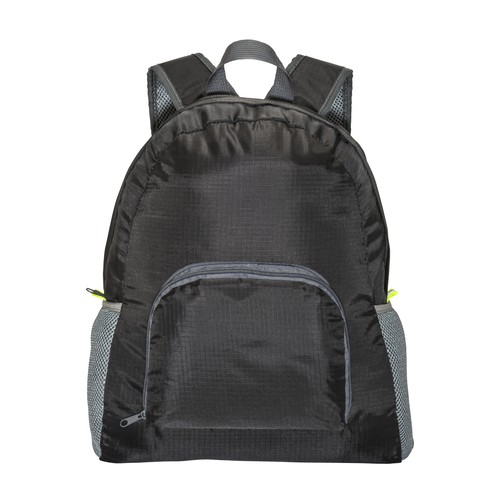 210D polyester ripstop foldable backpack, resealable in a pocket