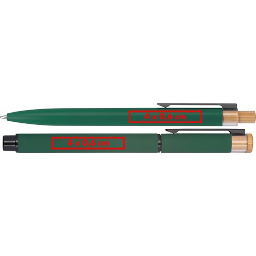 Set da scrittura con penna e rollerball realizzati in alluminio riciclato RAFFAELE Set da scrittura con penna e rollerball realizzati in alluminio riciclato RAFFAELE