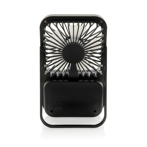 Aervina RCS recycled plastic re-chargeable desk fan