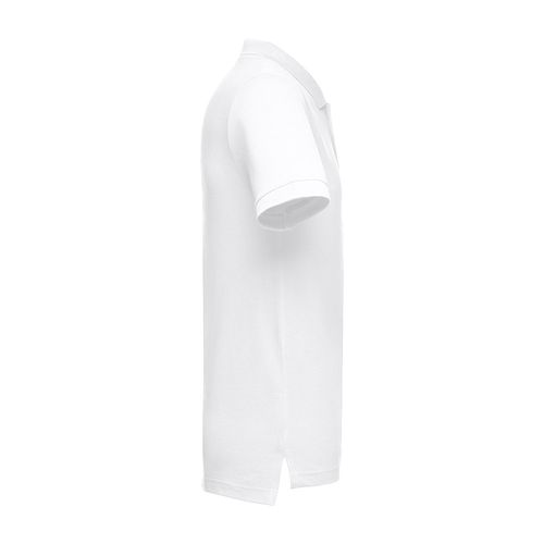 THC ADAM WH. Polo da uomo in cotone a maniche corte. colore bianco