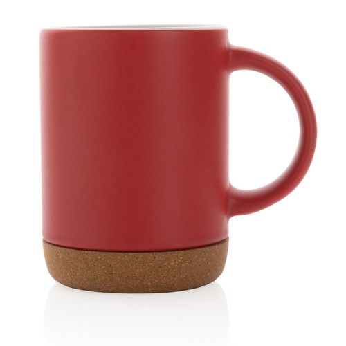 Taza de cerámica con base de corcho 280ml. Taza de cerámica con base de corcho 280ml.