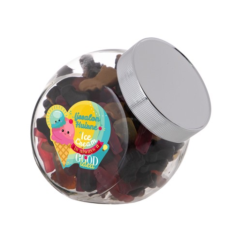 Medium glass jar 0,9 liter Medium glass jar 0,9 liter