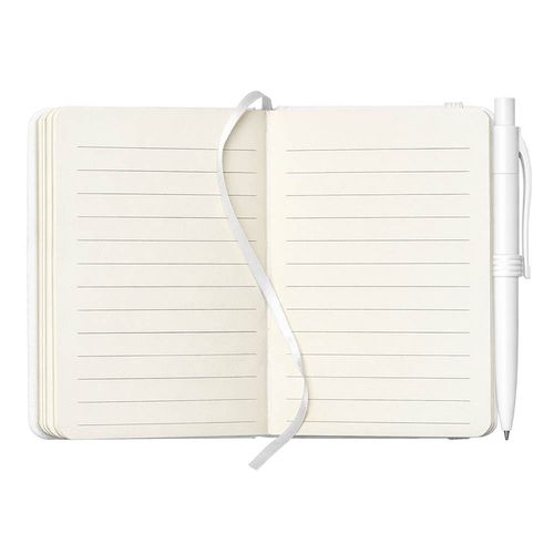 Notebook set with hard PU cover and mini pen. Elastic closure satin bookmark and box Notebook set with hard PU cover and mini pen. Elastic closure satin bookmark and box