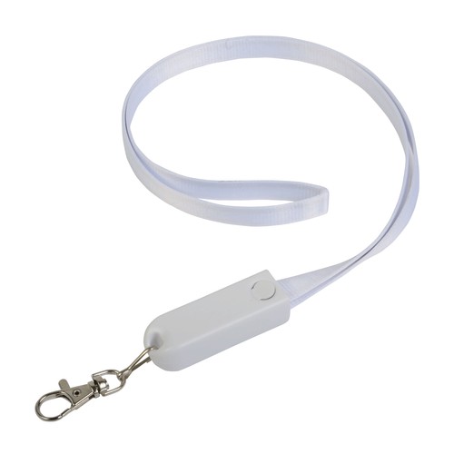 Lanière avec mousqueton avec fonction de cable de recharge avec prise Micro-USB/Lightning/