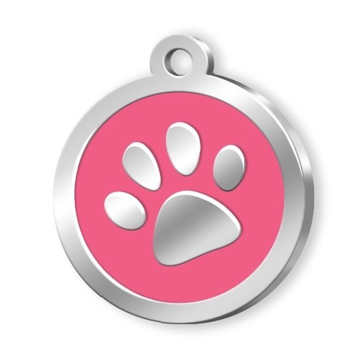 MEDAILLE CERCLE PATTE ROSE