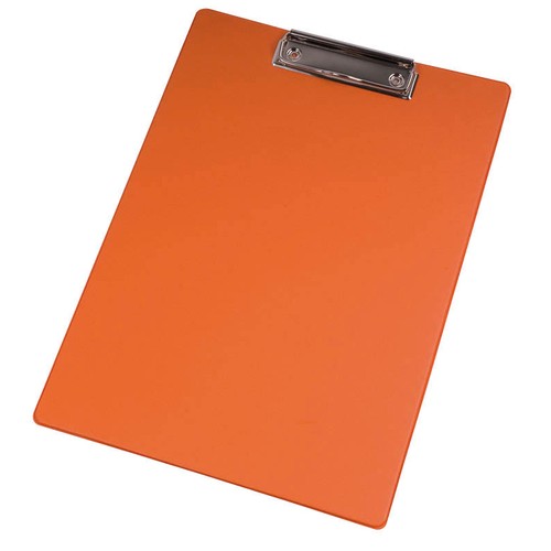 Plastic A4 folder with metal clip