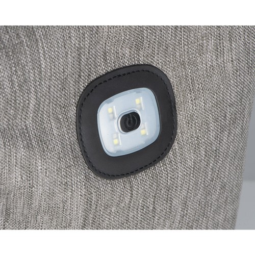 Backpack with integrated LED light