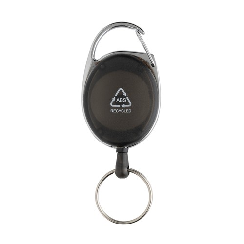 Porte-clés à clip extensible en ABS recyclé RCS Porte-clés à clip extensible en ABS recyclé RCS