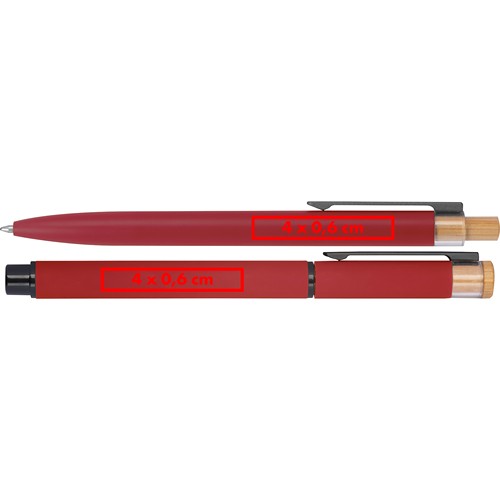 Writing set with pen and rollerball made from recycled aluminium Writing set with pen and rollerball made from recycled aluminium