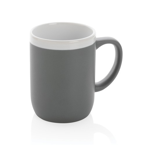Ceramic mug with white rim 300ml Ceramic mug with white rim 300ml
