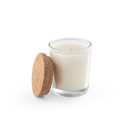 ZEN 80. Aromatische Kerze in einem Glasbecher mit Korkdeckel 80 g