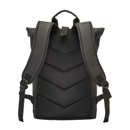 Water-resistant soft PU laptop backpack (15")