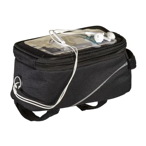 600D polyester bicycle bag with mobile holder 600D polyester bicycle bag with mobile holder