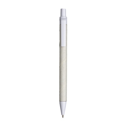 Stylo à bille en papier recyclé avec détails en PLA coloré Stylo à bille en papier recyclé avec détails en PLA coloré