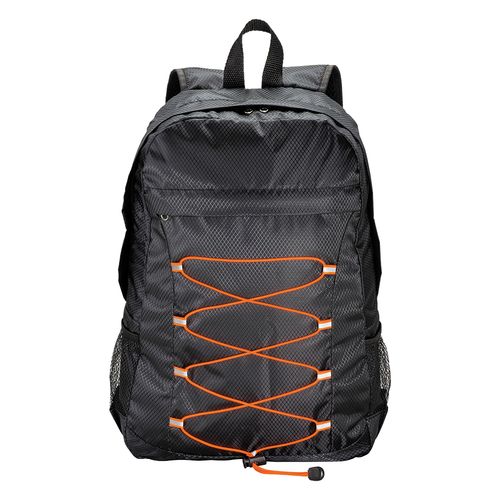 210D RIPSTOP polyester retractable backpack with 4 pockets whome two mesh side pockets