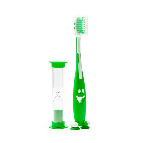 Toothbrush and hourglass set. Greccio Toothbrush and hourglass set. Greccio